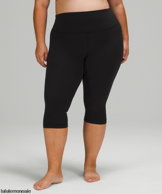Lululemon Damen DELULU111 | Ausrichten Hochhaus Crop 17 Schwarz
